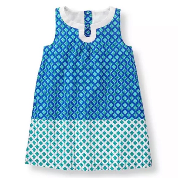 Janie and Jack Geo Blocked Dress - Picture 1 of 7